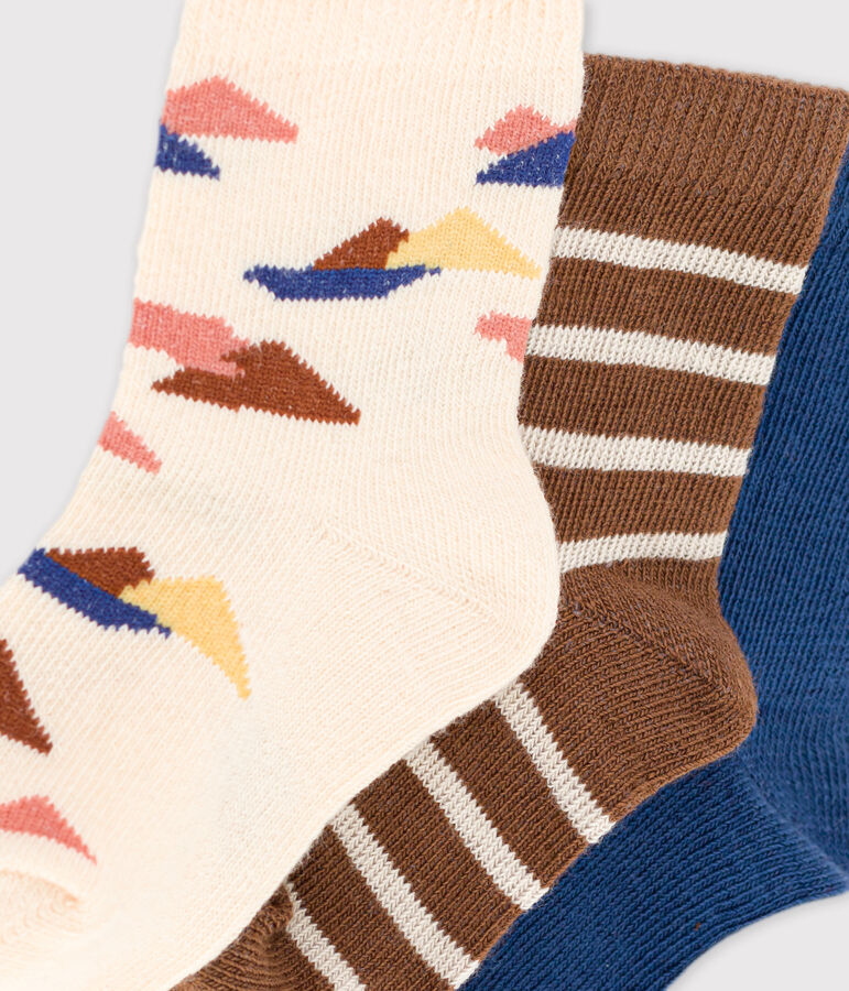 3er-Set Babysocken vielfarbig