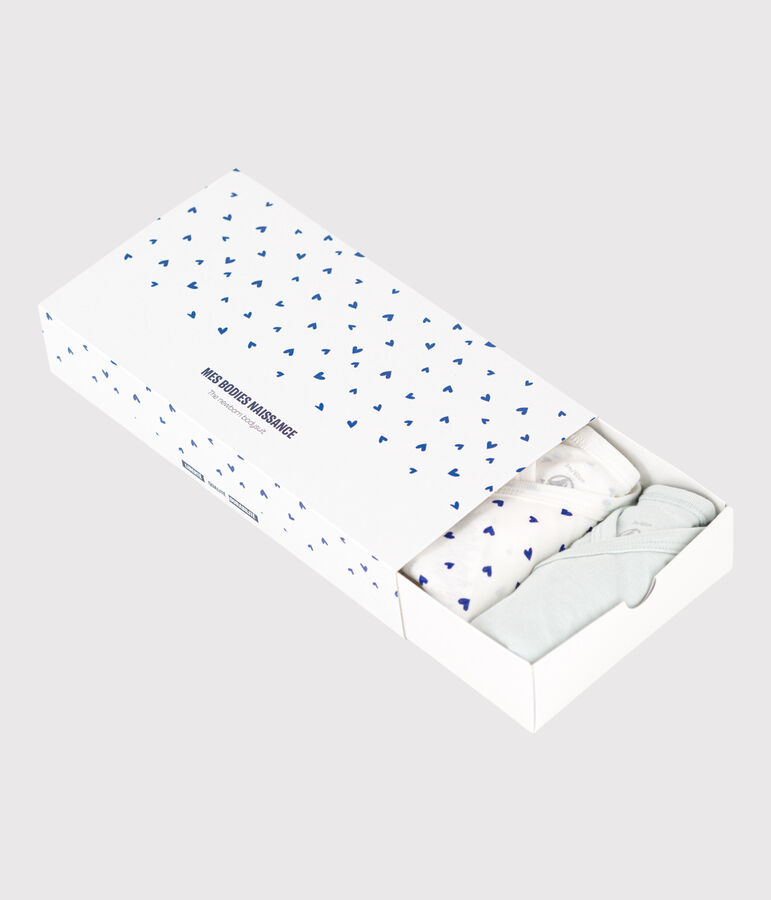 5er-Set lang&auml;rmelige Wickelbodys aus Baumwolle vielfarbig