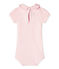 Baby-Mädchen-Body mit Kragen rosa Vienne