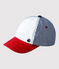 Dreifarbiges Baby-Cap weiss MARSHMALLOW/weiss MULTICO