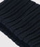 Baby-Schlauchschal aus Strick mit Fleece-Futter blau SMOKING