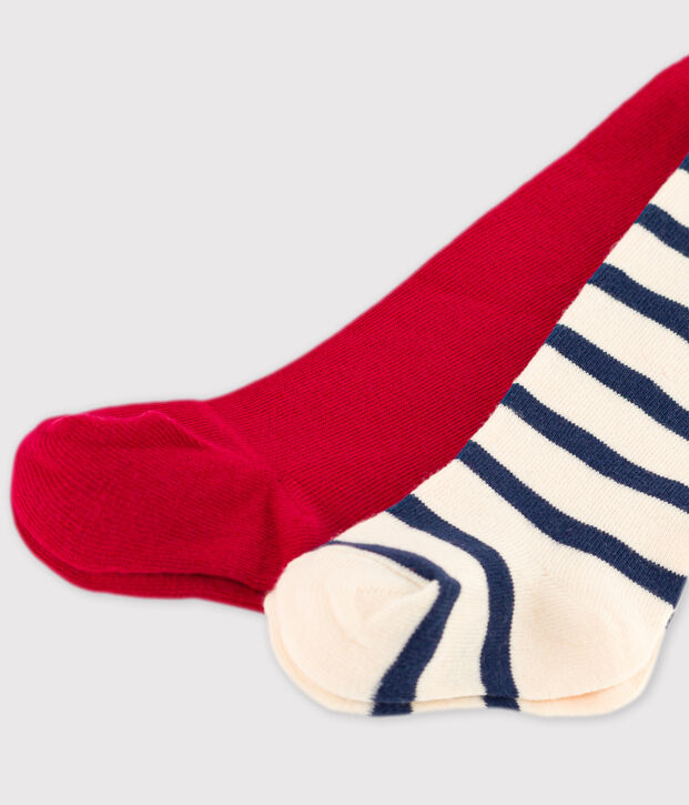2er-Set Babystrumpfhosen aus Jersey vielfarbig