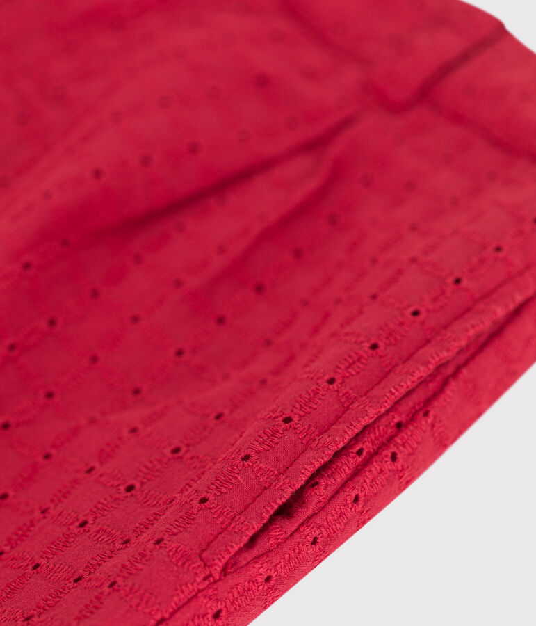 Kinder-Shorts aus Baumwolle rot