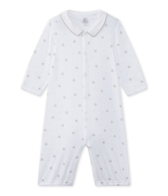 Unisex-Baby-Overall mit 2-in-1-Effekt weiss ECUME/braun SHITAKE