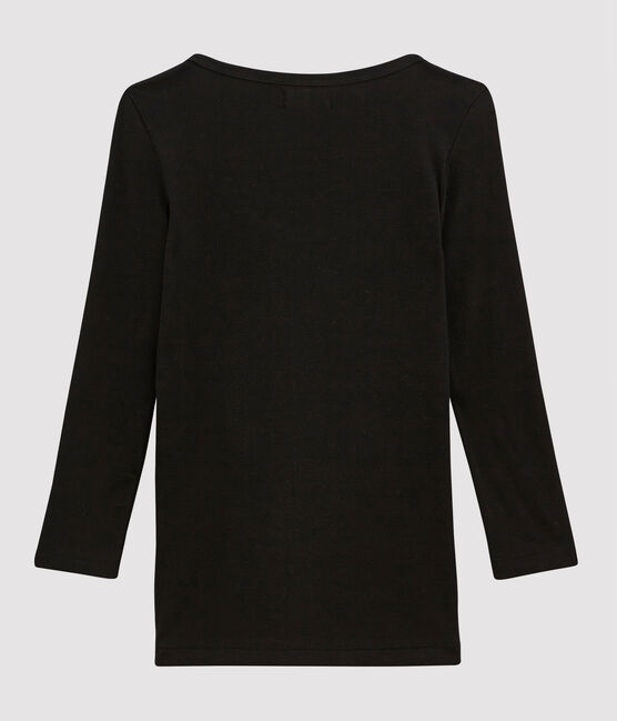 Damen-T-Shirt schwarz NOIR