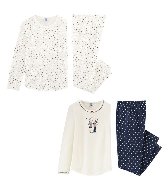 2er-Set Pyjamas für kleine Mädchen variante 1
