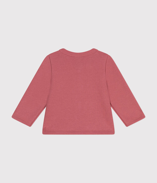 Baby-Cardigan aus Molton rosa