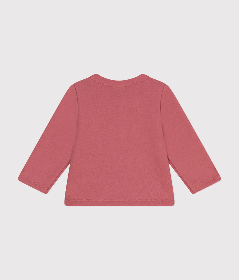 Baby-Cardigan aus Molton rosa