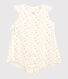 Baby-Einteiler aus Bio-Baumwoll-Doppeljersey in Cotton Rich Qualität mit floralem Muster für Mädchen