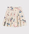 Kinder-Rock aus Molton für Mädchen beige MONTELIMAR/weiss MULTICO