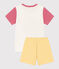 Kurzpyjama Petit Bateau X Snoopy aus Baumwolle weiss MARSHMALLOW/weiss MULTICO