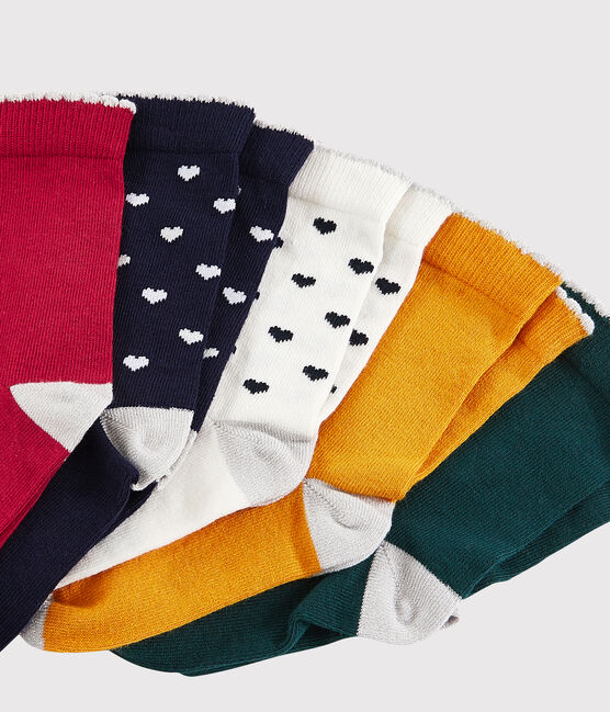 5er-Set Kindersocken für Mädchen variante 1