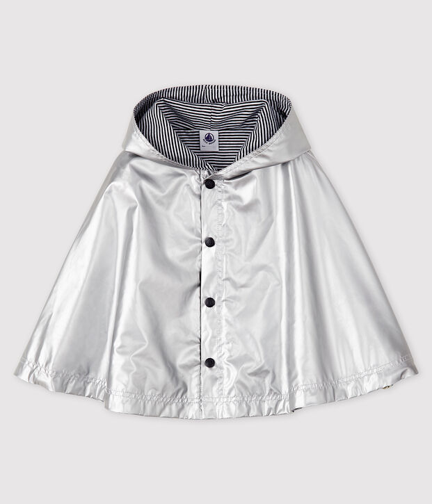 Wasserabweisendes Baby-Cape f&uuml;r M&auml;dchen/Jungen grau