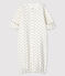 Umwandelbarer Baby-Overall mit Kaninchenprint aus Bio-Baumwolle weiss MARSHMALLOW/weiss MULTICO