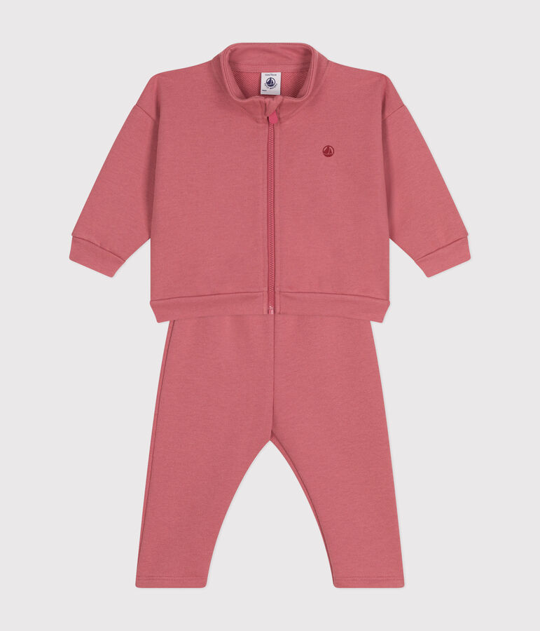 Baby-Set aus Sweatshirt und Hose rosa