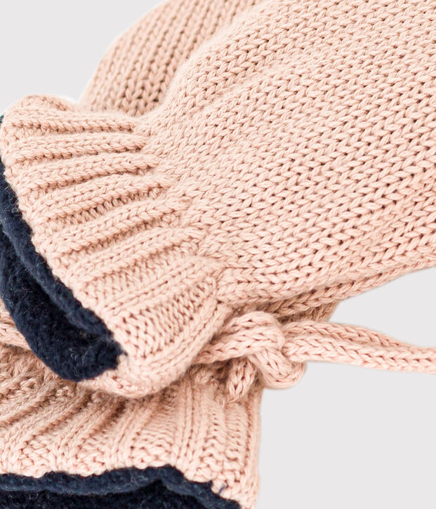 Baby-F&auml;ustlinge mit Fleecefutter rosa
