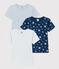 3er-Set kurzärmelige T-Shirts aus Baumwolle mit Sternmotiv für Jungen variante 1