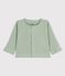 Baby-Cardigan aus Baumwolle und Lyocell grün HERBIER