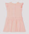 Babykleid mit Milleraies-Streifen für Mädchen rosa PATIENCE/weiss MARSHMALLOW