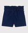Kinder-Shorts aus einfarbiger Baumwolle blau MEDIEVAL