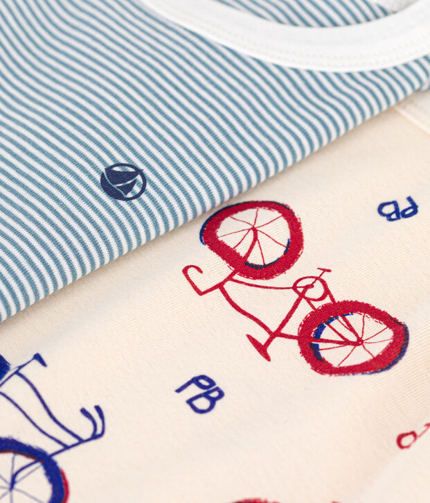 2er-Set Kinder-Pyjamas aus Baumwolle vielfarbig