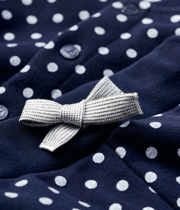 Baby-Jogginganzug aus Molton blau/weiss