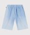 Kinder-Bermudashorts aus einfarbiger Baumwolle blau