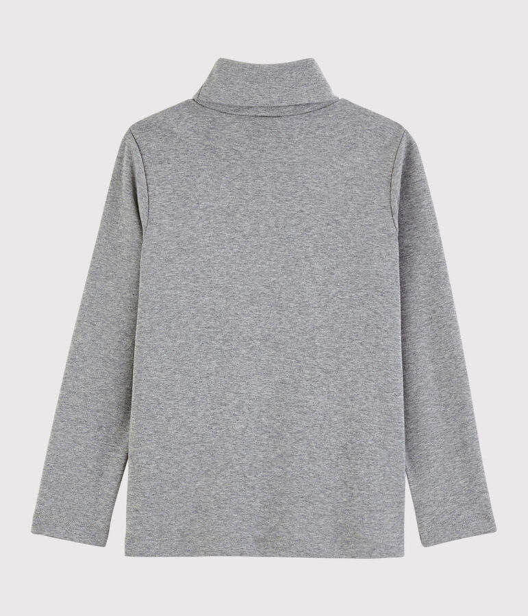 Kinder-Unterziehpullover aus Baumwolle f&uuml;r M&auml;dchen / Jungen grau