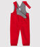 Lange Baby-Latzhose für Jungen rot TERKUIT