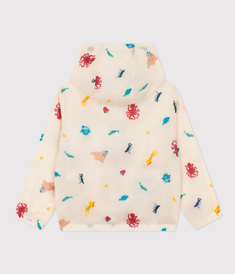 Kinder-Windjacke aus recycltem Material naturfarben/vielfarbig