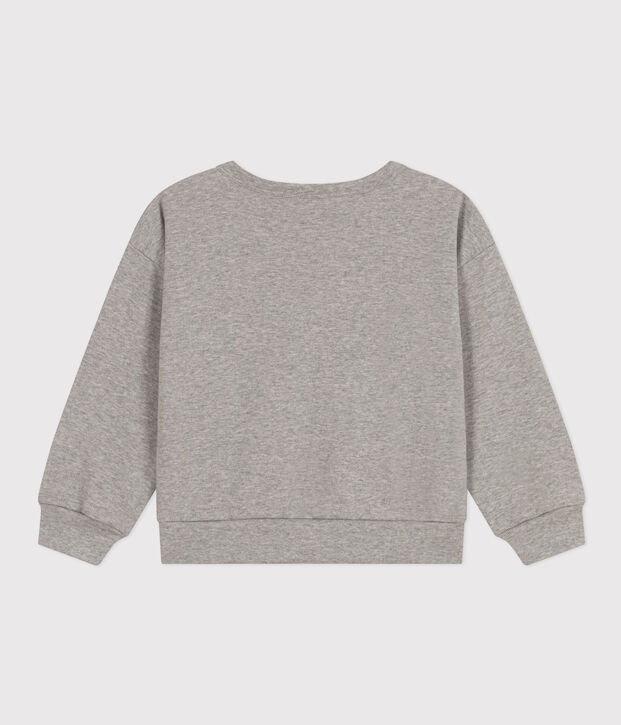 Jungen-Sweatshirt aus Molton grau