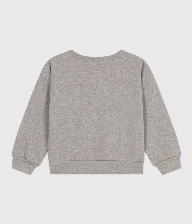 Jungen-Sweatshirt aus Molton grau