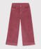 Kinder Wide Leg-Hose aus Feincord rosa
