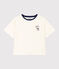 T-Shirt LE BOXY aus Baumwolle für Damen weiss MARSHMALLOW
