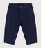 Baby-Hose aus Serge blau MEDIEVAL