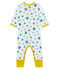Baby-Strampler ohne Füße aus Rippstrick für Jungen weiss MARSHMALLOW/blau ALASKA