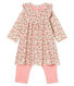 Gemustertes Baby-Leggingkleid für Mädchen