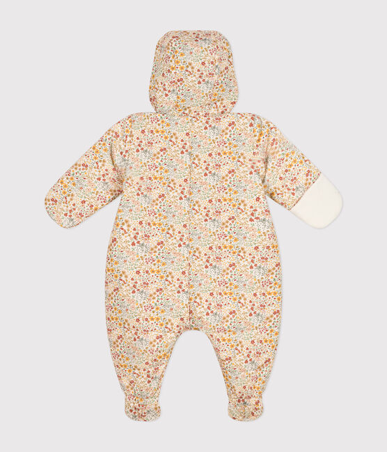 Gemusterter Baby-Schneeanzug weiss AVALANCHE/ MULTICO