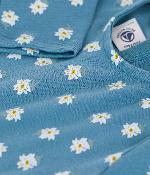 Lang&auml;rmeliges Baby-T-Shirt aus Baumwolle blau/vielfarbig