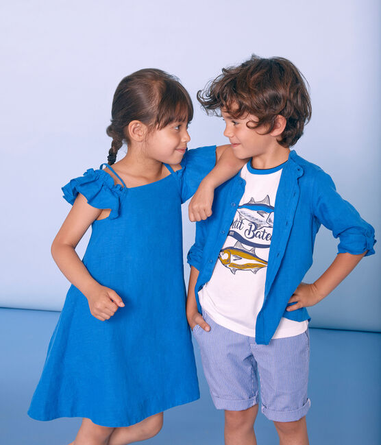 Kinderhemd Jungen blau RIYADH