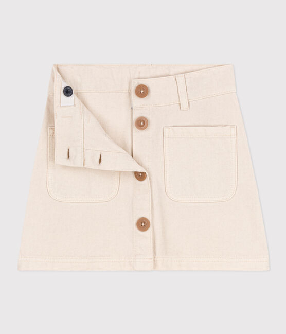 Kinderrock aus Denim für Mädchen naturfarben AVALANCHE