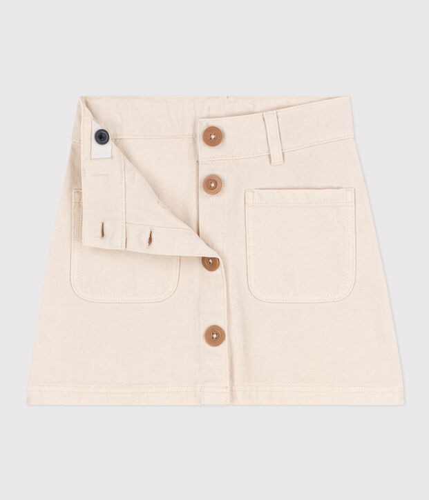 Kinderrock aus Denim f&uuml;r M&auml;dchen naturfarben