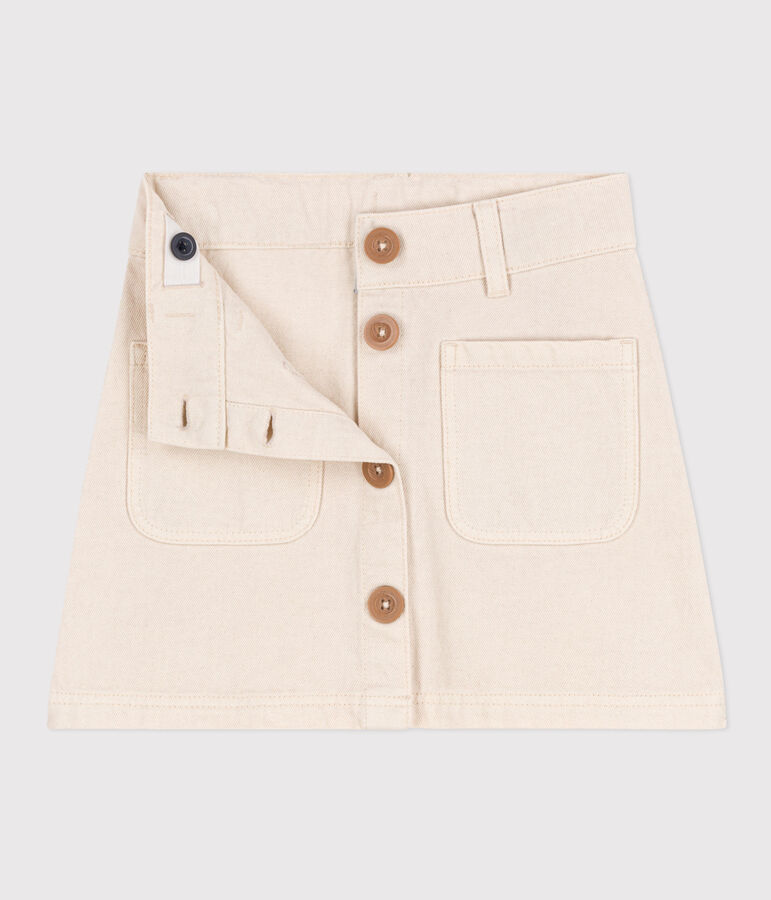 Kinderrock aus Denim f&uuml;r M&auml;dchen naturfarben