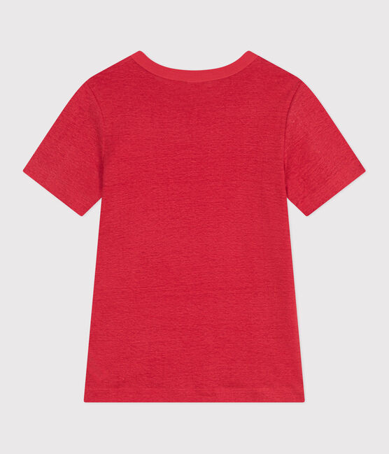 Kurzärmeliges Damen-T-Shirt aus Leinen SPI