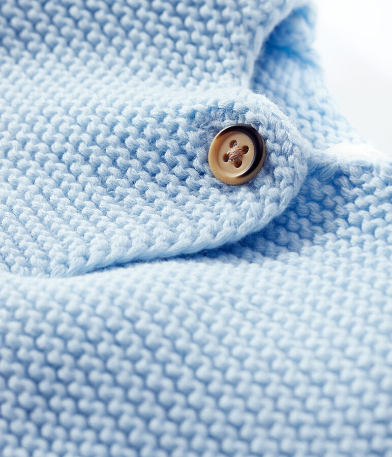 Baby-Cardigan aus Bio-Baumwollstrick blau