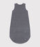 Babyschlafsack aus Samt mit Ringelstreifen blau SMOKING/weiss MARSHMALLOW