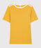 Damen-T-Shirt aus Baumwolle gelb BOUDOR