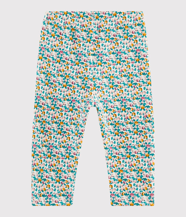 Baby-Hose f&uuml;r M&auml;dchen weiss/vielfarbig