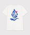 Kurz&auml;rmeliges Unisex T-Shirt aus einfarbiger Baumwolle weiss