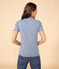 T-Shirt L’ICONIQUE aus Baumwolle mit rundem Ausschnitt für Damen blau AZUL